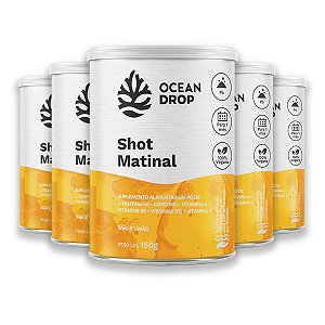 Kit 5 Shot Matinal Sabor Limão Ocean Drop 150g
