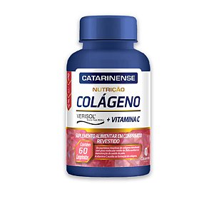 Colágeno Verisol e Vit. C Catarinense 60 Cápsulas