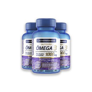 Kit 3 Ômega 3 1000mg Catarinense 60 Cápsulas