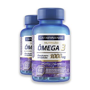 Kit 2 Ômega 3 1000mg Catarinense 60 Cápsulas