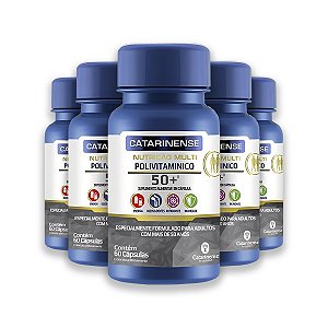 Kit 5 Polivitamínico Sênior +50 Catarinense 60 Cápsulas
