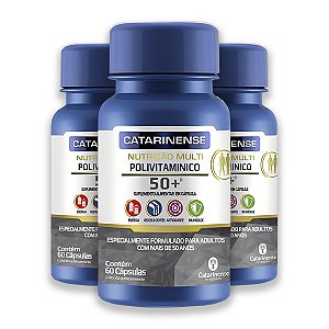 Kit 3 Polivitamínico Sênior +50 Catarinense 60 Cápsulas