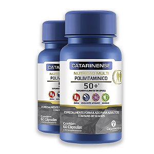 Kit 2 Polivitamínico Sênior +50 Catarinense 60 Cápsulas