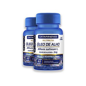 Kit 2 Óleo de Alho 3mg Catarinense 60 Cápsulas