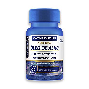Óleo de Alho 3mg Catarinense 60 Cápsulas