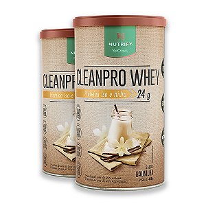 Kit 2 CleanPro Whey Baunilha Nutrify 450g