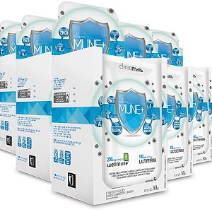 Kit 5 Wellmune Mune + ClinicMais Sabor Cranberry e Laranja (10 Sachês)