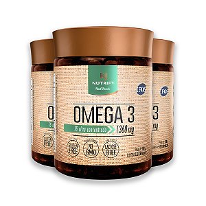 Kit 3 Ômega 3 TG Nutrify 120 Cápsulas