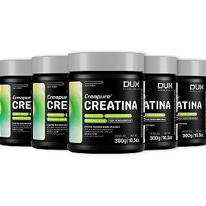 Kit 5 Creatina Dux Creapure Sem Sabor 300g