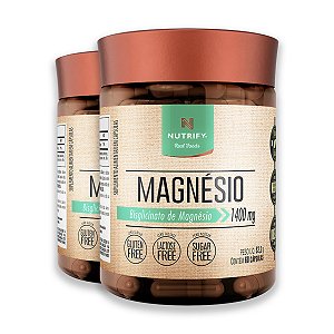 Kit 2 Magnésio Nutrify 60 Cápsulas