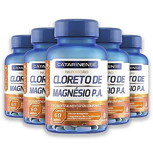 Kit 5 Cloreto de Magnésio P.A. 60 Comprimidos Catarinense