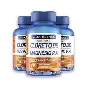 Kit 3 Cloreto de Magnésio P.A. 60 Comprimidos Catarinense