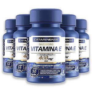 Kit 5 Vitamina E Catarinense 30 Cápsulas