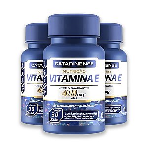 Kit 3 Vitamina E Catarinense 30 Cápsulas