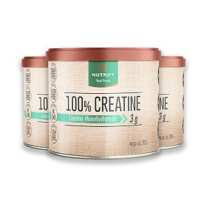 Kit 3 Creatina 100% Nutrify 300g