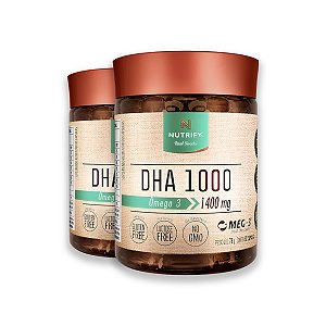 Kit 2 Ômega 3 DHA 1000 1400mg Nutrify 60 Cápsulas