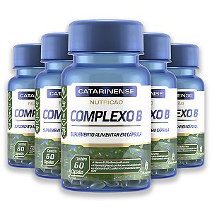 Kit 5 Complexo B Catarinense 60 Cápsulas