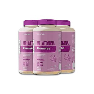 Kit 3 Melatonina Gummies Clinicmais 30 Gomas Maracujá