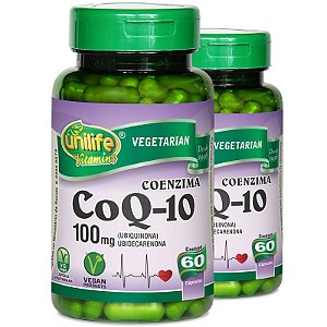 Kit 2 Coenzima CoQ-10 60 cápsulas Unilife