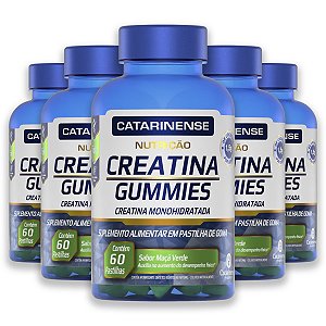 Kit 5 Creatina Gummies Monohidratada Catarinense 60 Gomas