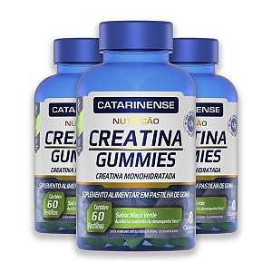 Kit 3 Creatina Gummies Monohidratada Catarinense 60 Gomas
