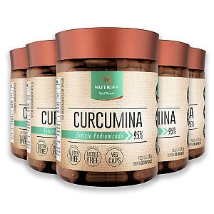 Kit 5 Cúrcuma Nutrify 30 Cápsulas