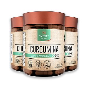 Kit 3 Cúrcuma Nutrify 30 Cápsulas