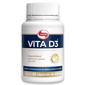 Vita D3 Vitamina D 60 Cápsulas Vitafor