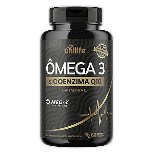 Ômega 3 Com Coenzima Q10 Unilife 60 Cápsulas