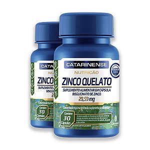 Kit 2 Zinco Catarinense 30 Cápsulas