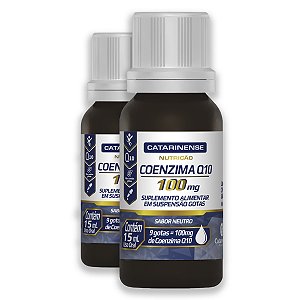 Kit 2 Coenzima Q10 100mg Catarinense 15ml