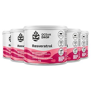 Kit 5 Resveratrol Ocean Drop 30 Cápsulas