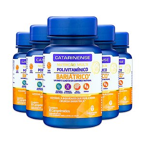 Kit 5 Polivitamínico Bariátrico Catarinense 30 Comprimidos