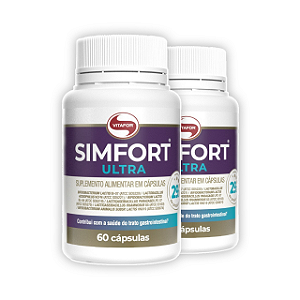 Kit 2 Simfort Ultra 6 Cepas Probióticos 60 Cápsulas Vitafor