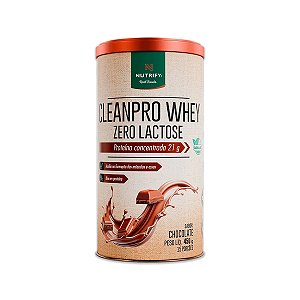 CleanPro Whey Chocolate Sem Lactose Nutrify 450g