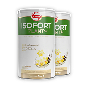 KIT 2 | Isofort Plant Baunilha Vitafor 450g