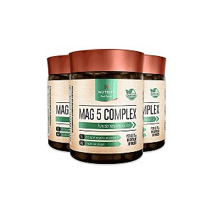 Kit 3 Magnésio 5 Complex Nutrify 90 Cápsulas