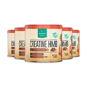 Kit 5 Creatine HMB Nutrify Morango 300g