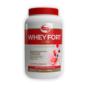Whey Fort 3W: Hidrolisado - Frutas Vermelhas Vitafor