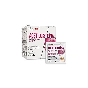 Acetilcisteína ClinicMais 16 Sachês Laranja