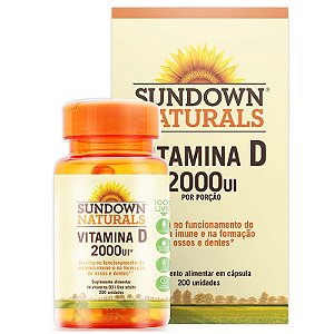 Vitamina D 2000UI – Sundown Naturals 200 cápsulas