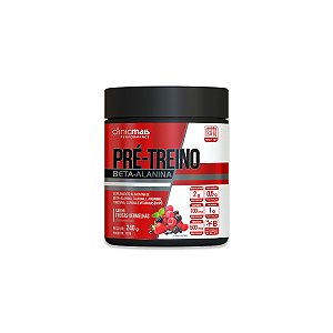 Pré Treino Beta Alanina ClinicMais Frutas Vermelhas 240g