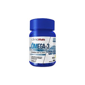 Ômega 3 Alaska ClinicMais 60 Cápsulas
