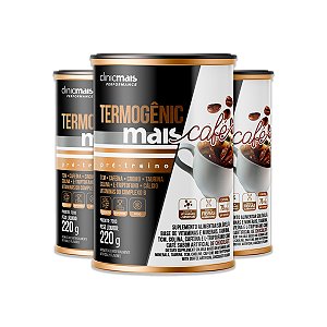 Kit 3 Termogênic Pré Treino ClinicMais Café 220g