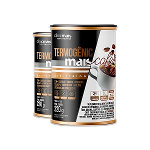 Kit 2 Termogênic Pré Treino ClinicMais Café 220g