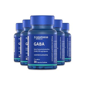 Kit 5 Gaba Ácido Gama Aminobutírico Catarinense 30 Cápsulas