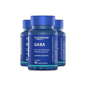 Kit 3 Gaba Ácido Gama Aminobutírico Catarinense 30 Cápsulas