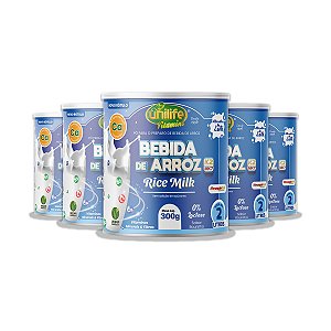 Kit 5 Bebida de Arroz Sabor Baunilha Unilife 300g