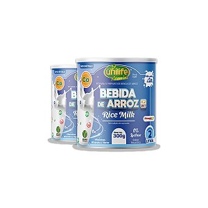 Kit 2 Bebida de Arroz Sabor Baunilha Unilife 300g