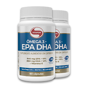 Kit 2 Ômega 3 TG EPA DHA Vitafor 60 Cápsulas